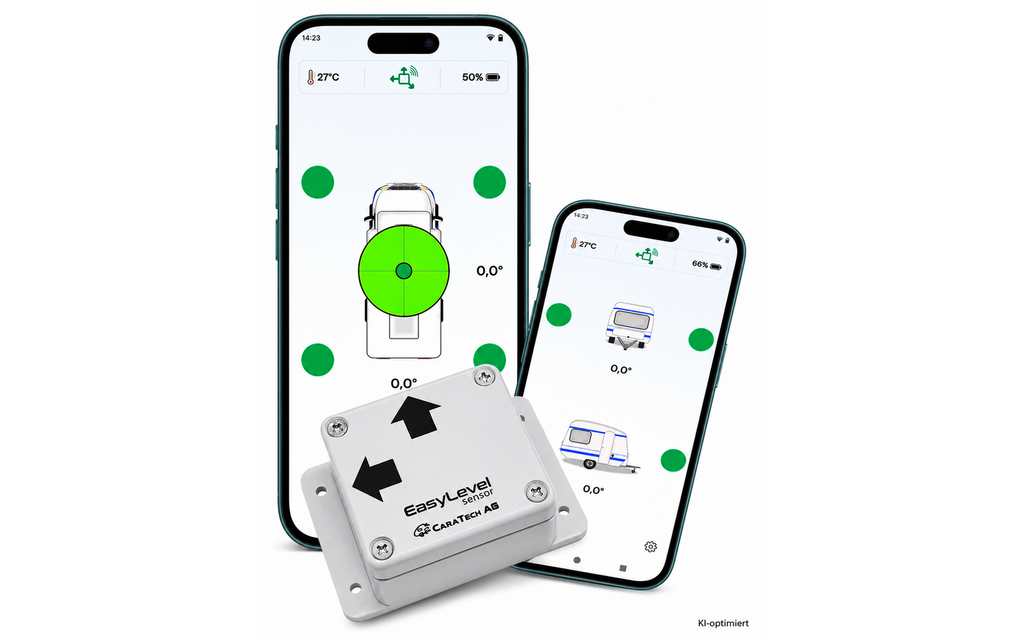 Digital vaterpass EasyLevel med Bluetooth bakside