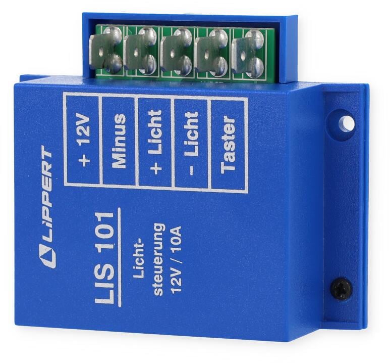 Dimmermodul LIS 101 for lys og LED, 12V maks 10A fra Lippert forfra