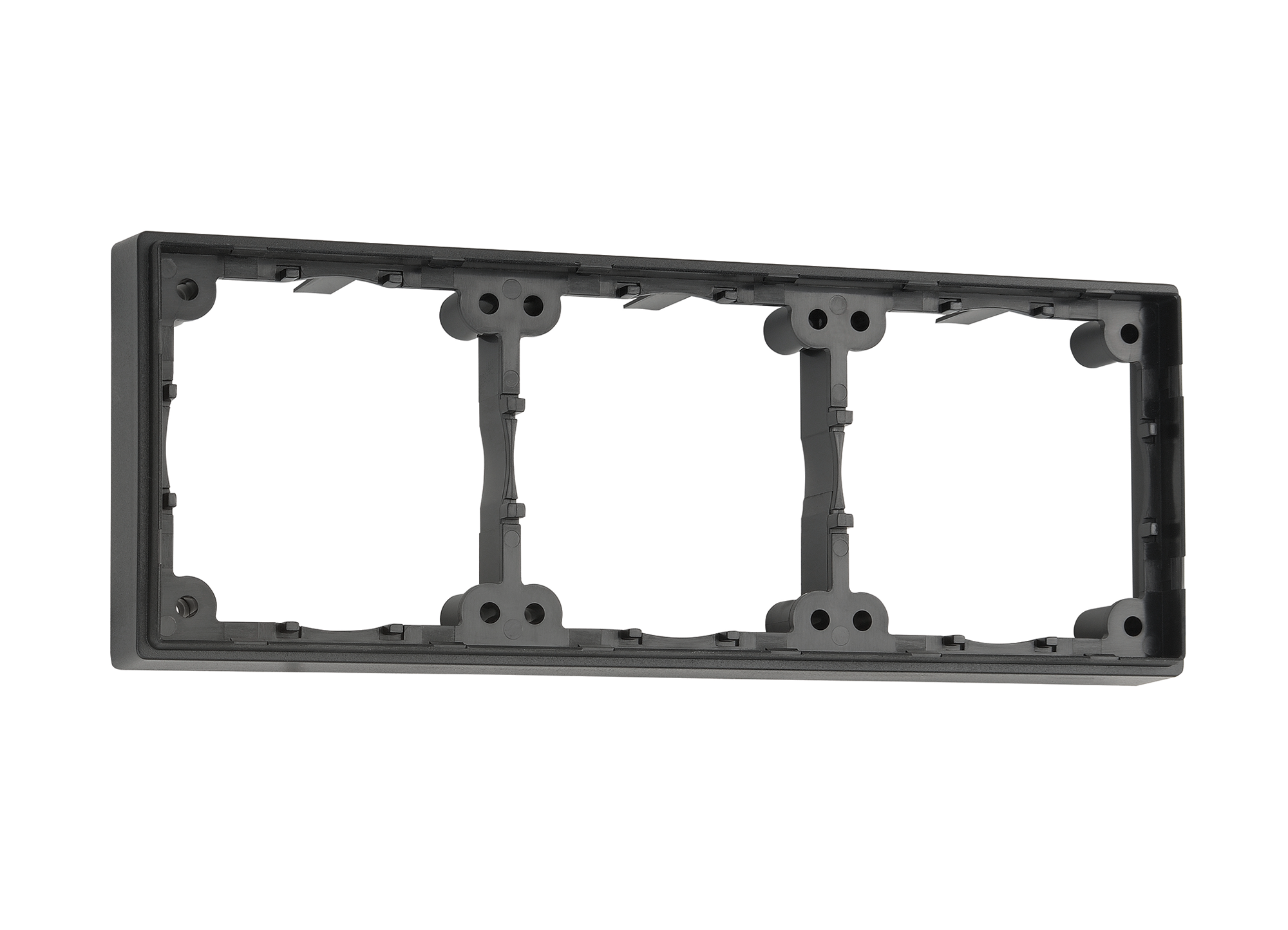 Distanseramme trippel skifegrå 12 mm 169x66 mm - Inprojal for fleksibel installasjon