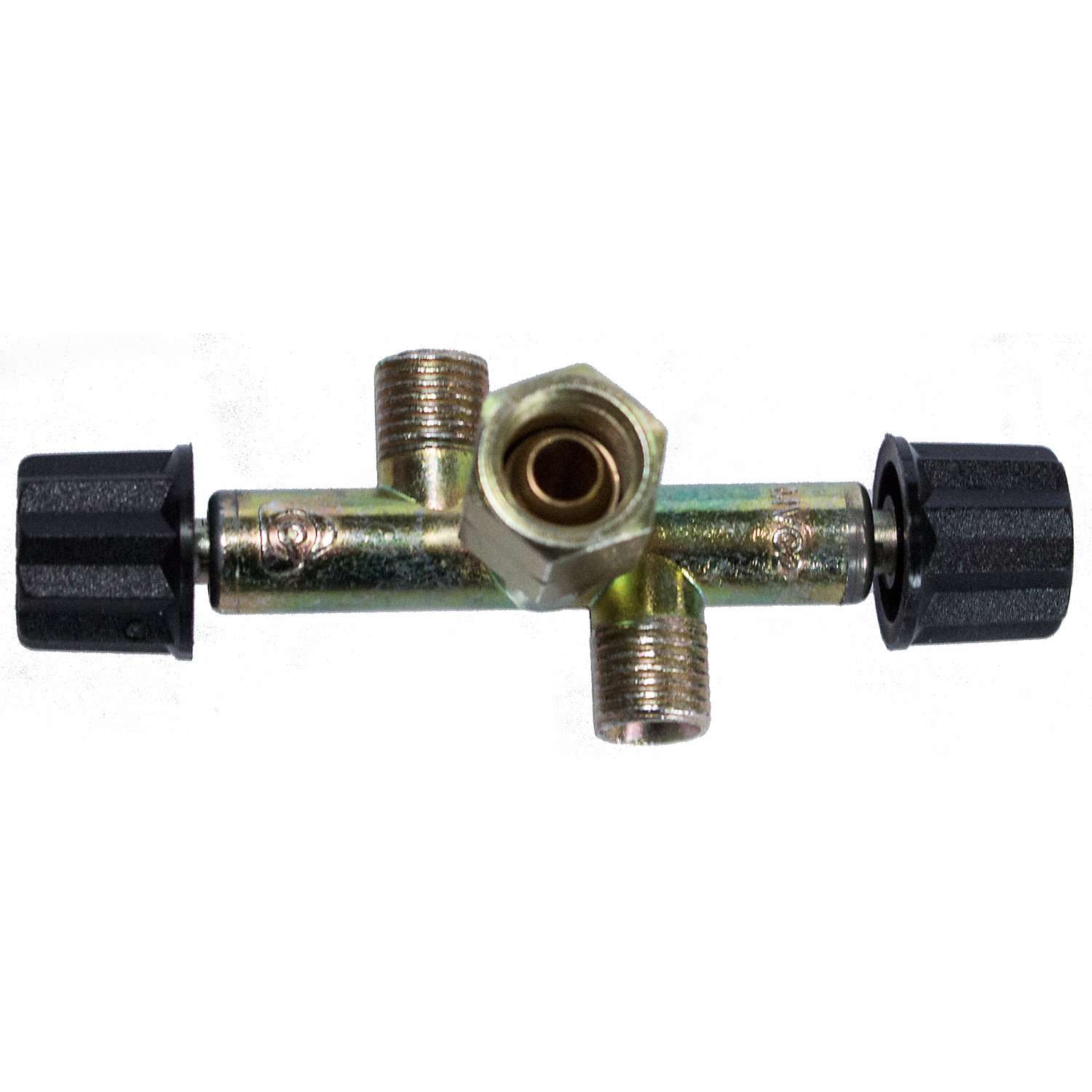 Dobbel avgreningsventil for gass R 1/4" venstre - Campingaz front