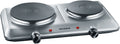 Dobbel kokeplate 2500 W 15/18 cm rustfritt stål Severin forfra