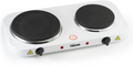 Dobbel kokeplate hvit 2500 W 15,5 + 18,5 cm - Tristar forfra