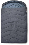 Dobbel sovepose Gravity 2-sesonger 210 cm Deep Blue forfra