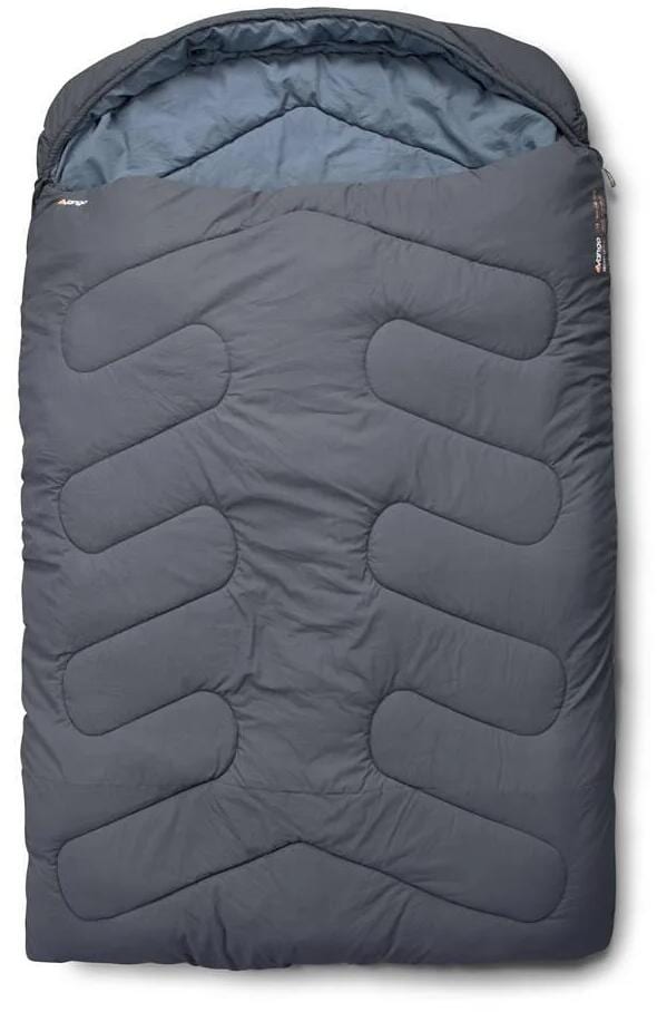 Dobbel sovepose Gravity 2-sesonger 210 cm Deep Blue forfra