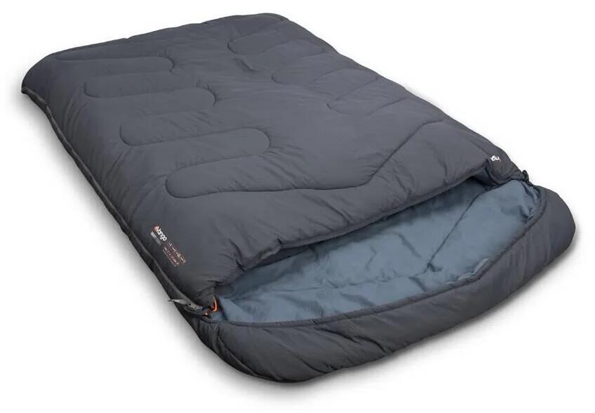 Dobbel sovepose Gravity 2-sesonger 210 cm Deep Blue bakside