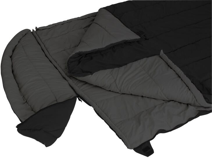 Dobbel sovepose Yucca Double 225x150 cm svart/grå bakside