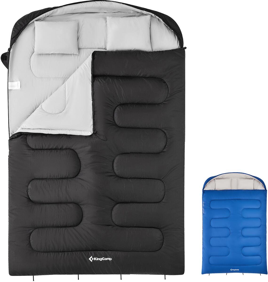 Dobbel teppepose Fallon Double 235x160 cm, komfort +5°C forfra