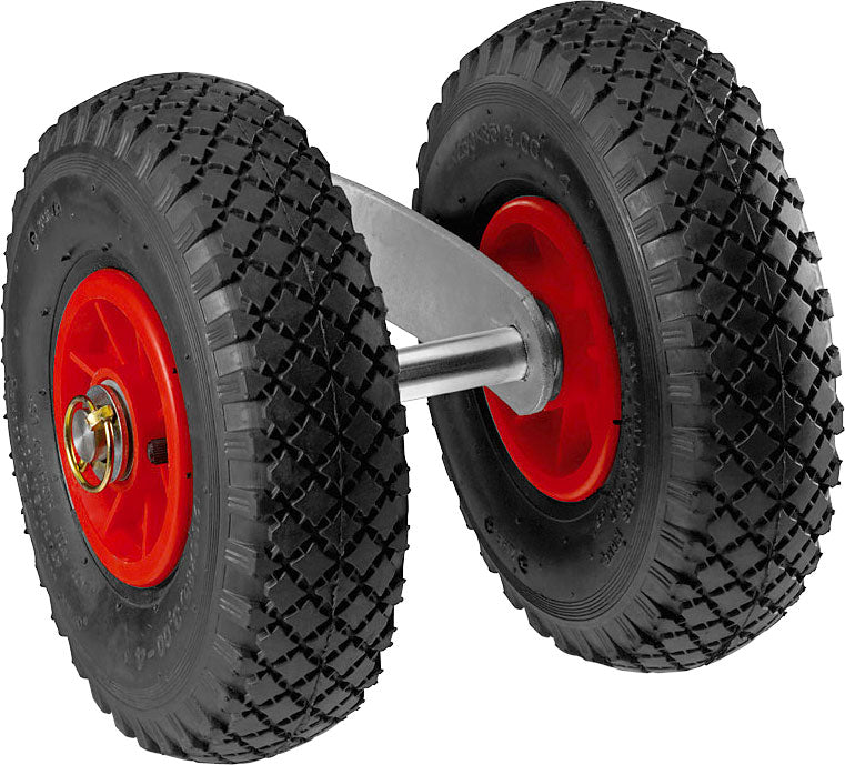 Dobbelt støttehjul ombyggingssett Easy-Wheel 26 cm montert på bobil
