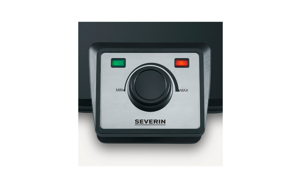 Dobbelt vaffeljern WA 2106 1200 W svart - Severin bakside