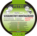 Dobbeltsidig skummonteringstape 10 m x 19 mm x 1 mm svart fra Petec