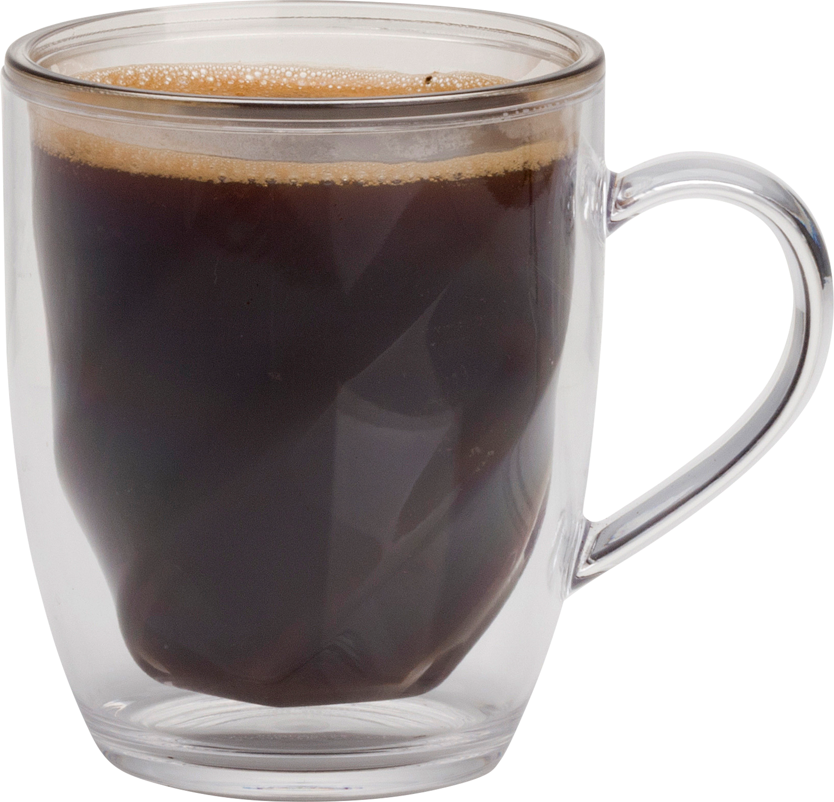 Dobbeltvegget kopp Double Wall Mug Clear polykarbonat Flamefield forfra