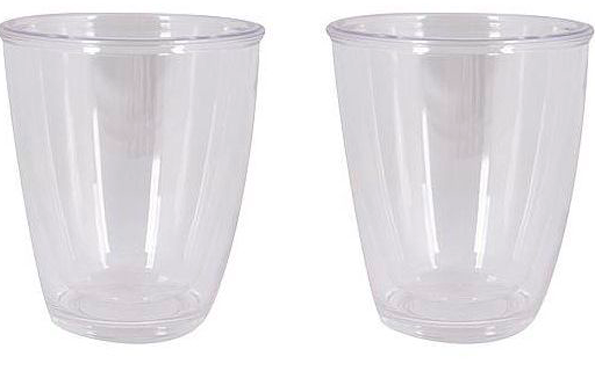 Dobbeltvegget termoglass 340 ml 2 stk polykarbonat - Bo-Camp forfra