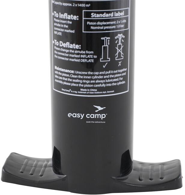 Dobbeltvirkende stempelpumpe 1,4 l svart bakside