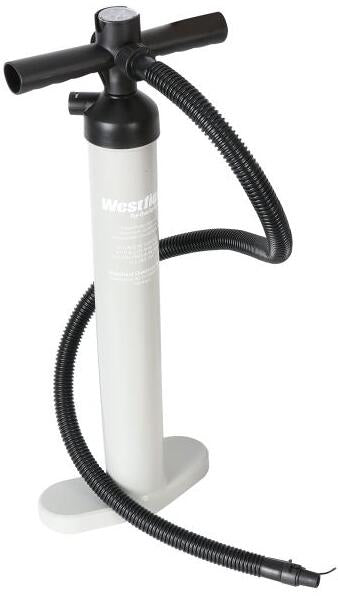 Dobbelvirkende luftpumpe med manometer 65 cm for telt - Westfield Outdoors foran