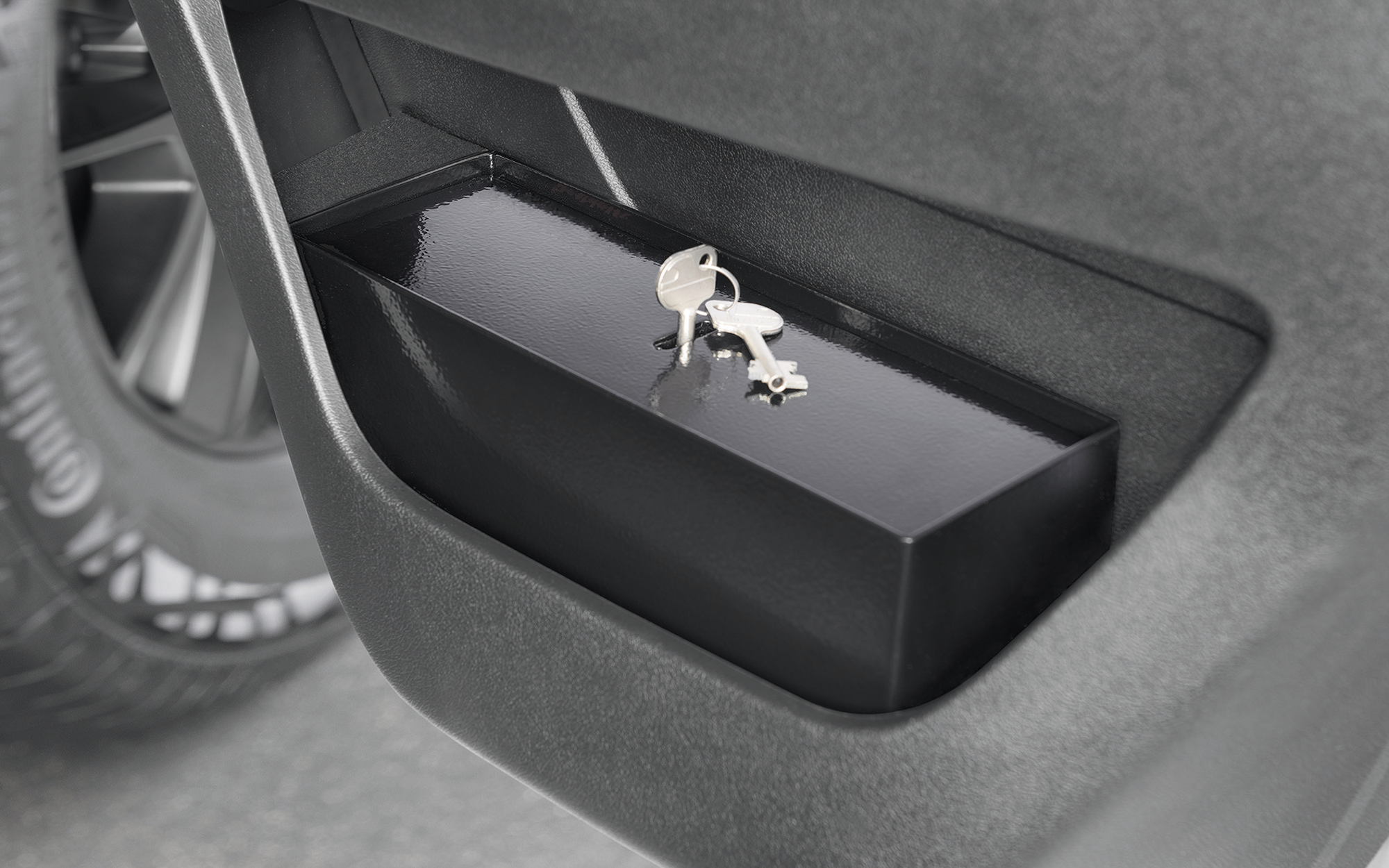 Dør-safe for passasjerdør Fiat Ducato 8 fra 2021 - Mobil-Safe forfra