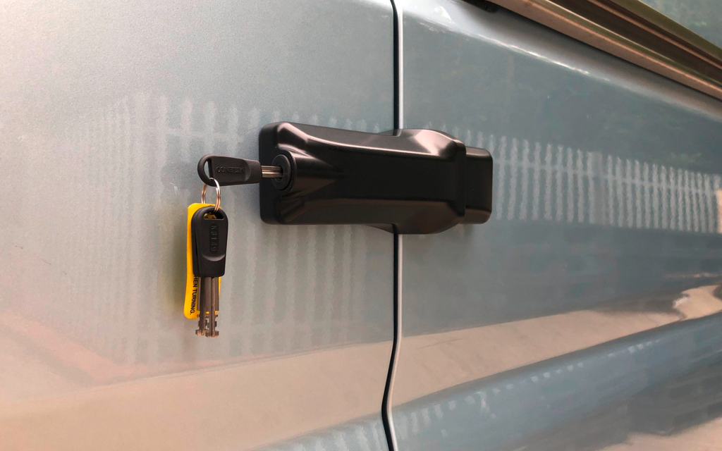 Dørlås NEW XLV Professional Door Lock fra Milenco forfra