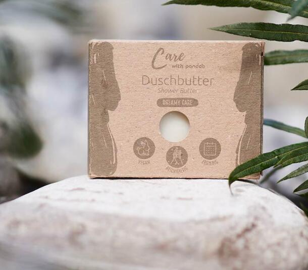 Baksiden av Dreamy Care dusjsåpe fra Pandoo