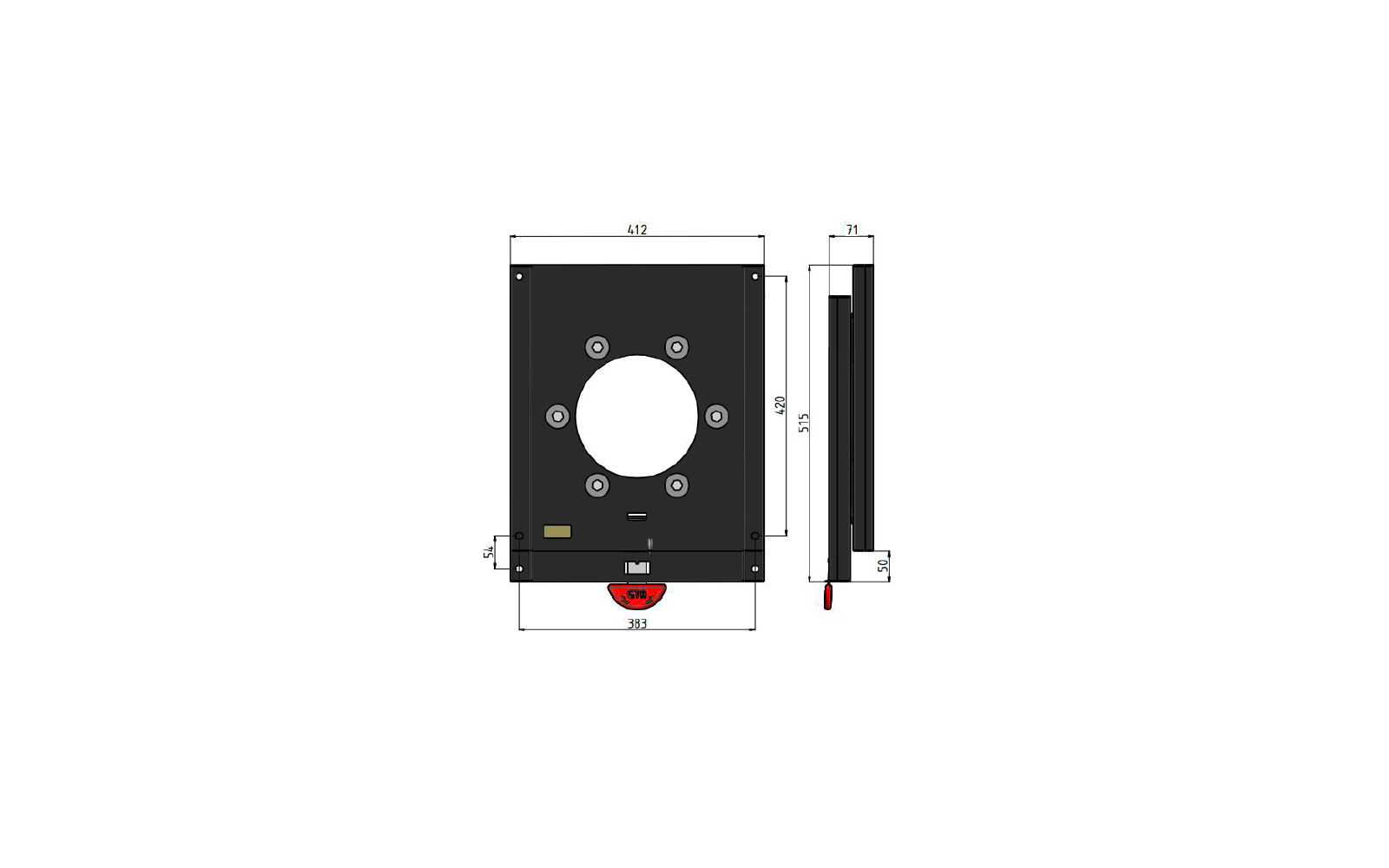 Detaljbilde av Dreiekonsoll for Renault Master 2010–2024