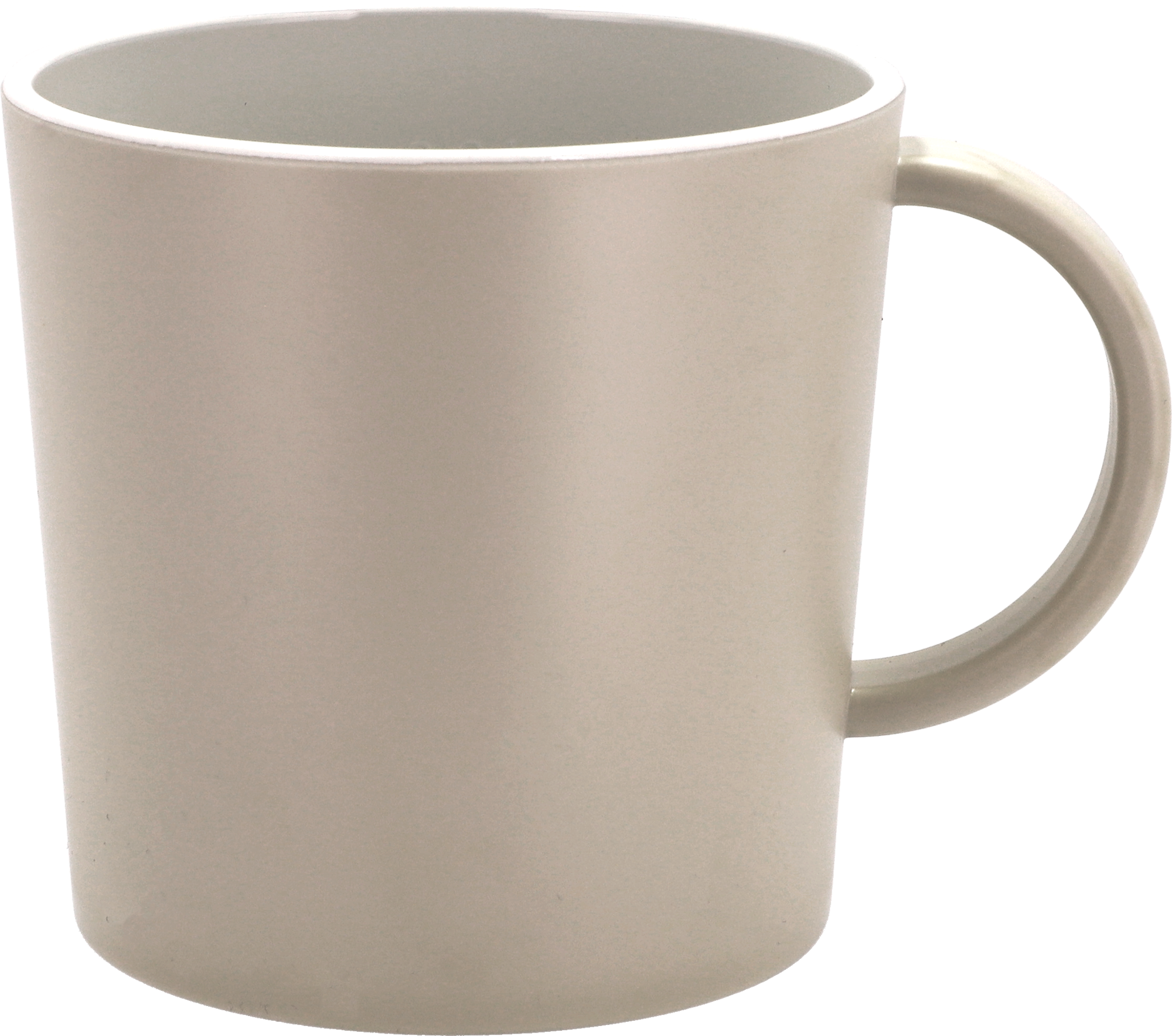 Drikkebeger 300 ml krem varmebestandig 145°C resirkulert PET forfra