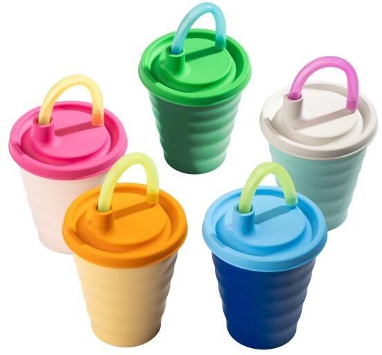 Drikkebeger med lokk 250 ml, TPE-materiale Joosiecap forfra