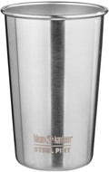 Drikkebeger Pint Cup 473 ml rustfritt stål 18/8 sølv forfra