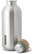 Drikkeflaske i rustfritt stål 600 ml med korklokk black+blum forfra