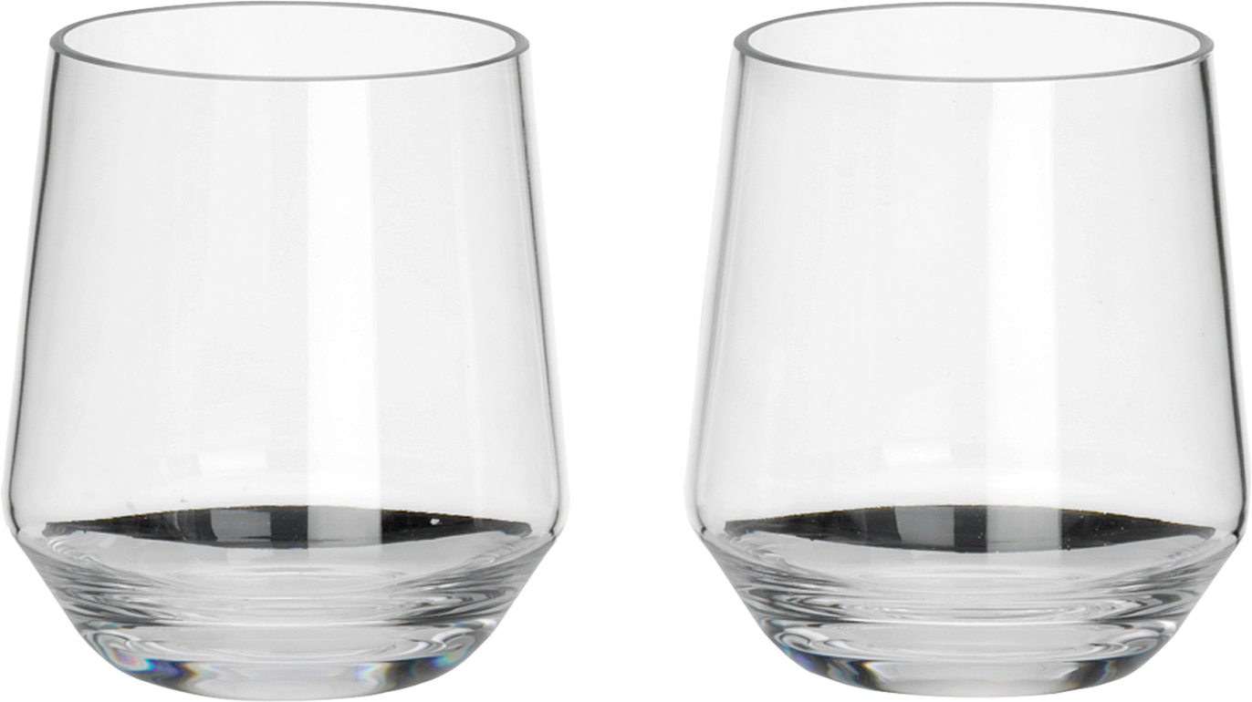 Drikkeglass 2-pk Savoy polykarbonat 340 ml 124 g - Flamefield forfra