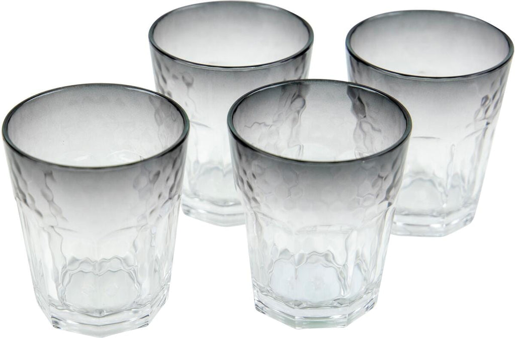 Drikkeglass i plast 200 ml 4-pack røykgrå - Bo-Camp forfra
