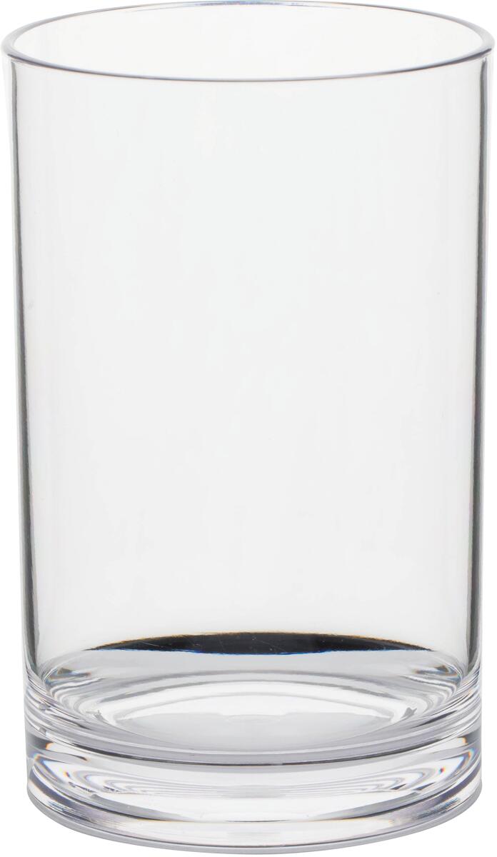 Drikkeglass i SAN 330 ml, 7 cm diameter, 11 cm høyt - Gimex forfra
