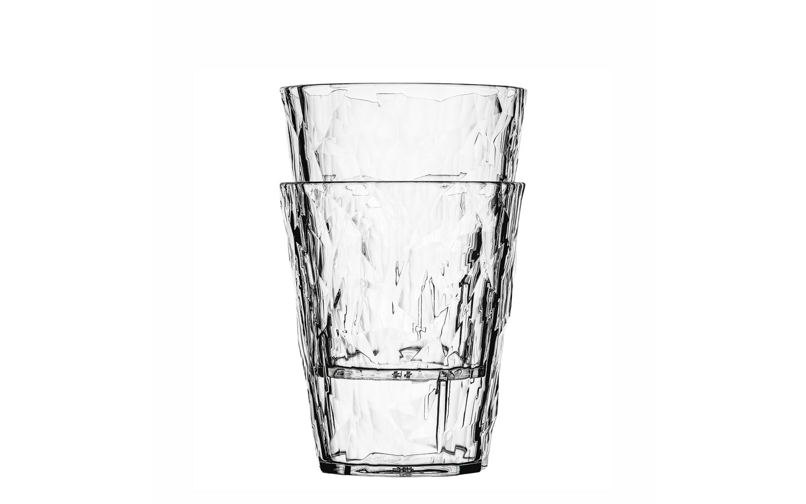 Montert Drikkeglass Club Light S 250 ml stabelbart plast med drikke