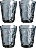 Drikkeglass CLUB No. 1 4-pk 250 ml transparent grey forfra