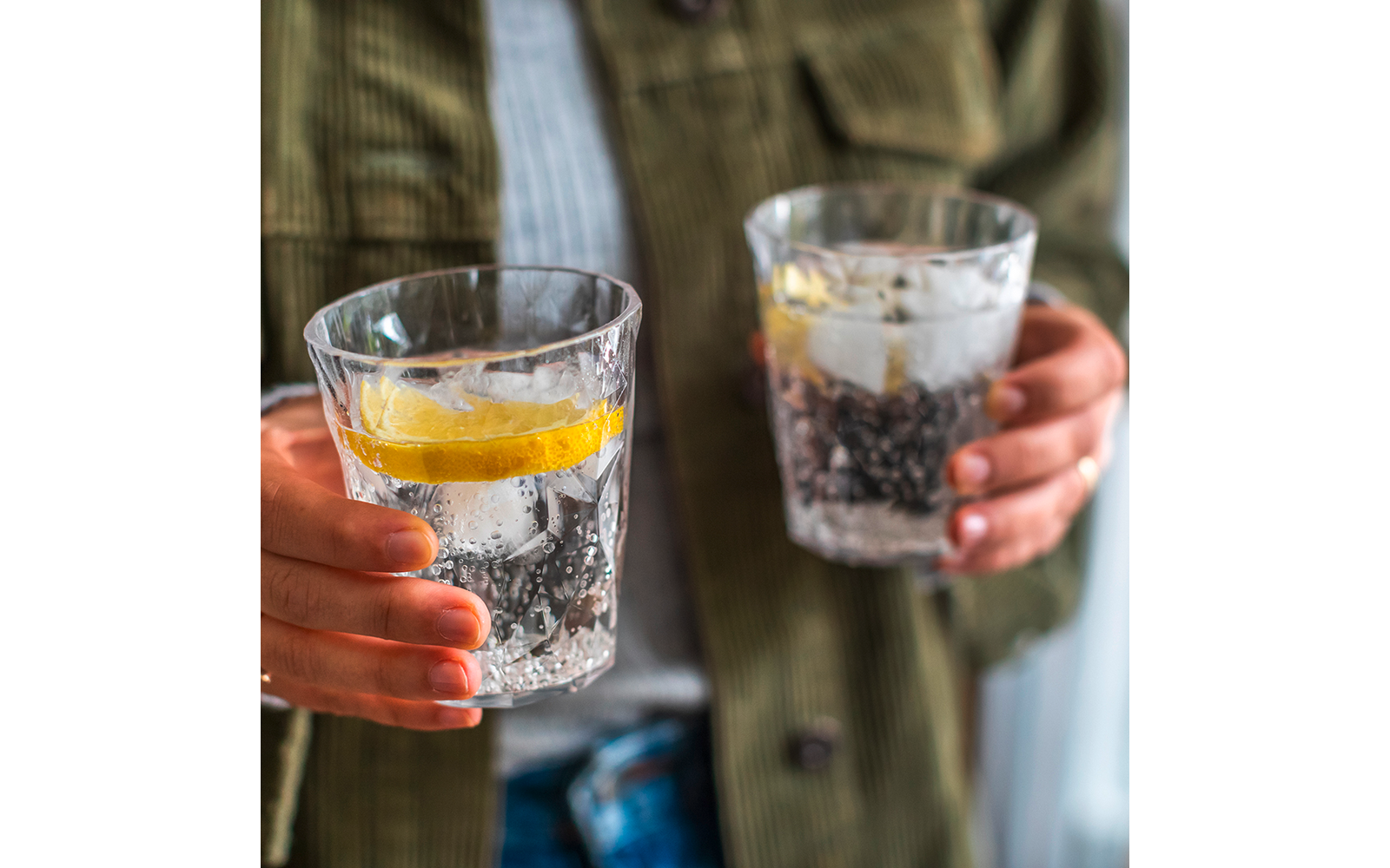 Drikkeglass CLUB No. 1 4-pk 250 ml transparent grey bakside