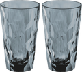 Drikkeglass CLUB No. 6 2-pk 300 ml transparent grey forfra