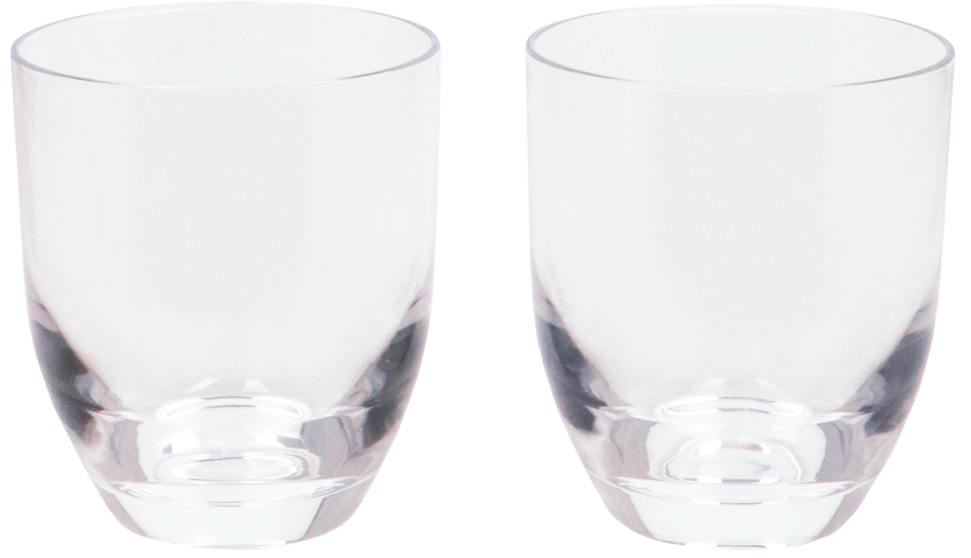 Drikkeglass Feria 2-pk i kunststoff BPA-fri stabelbare fra Travellife sett forfra