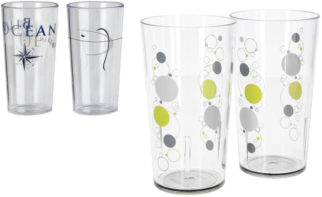 Drikkeglass Festa 400 ml med antiskli-ring 2-pk forfra