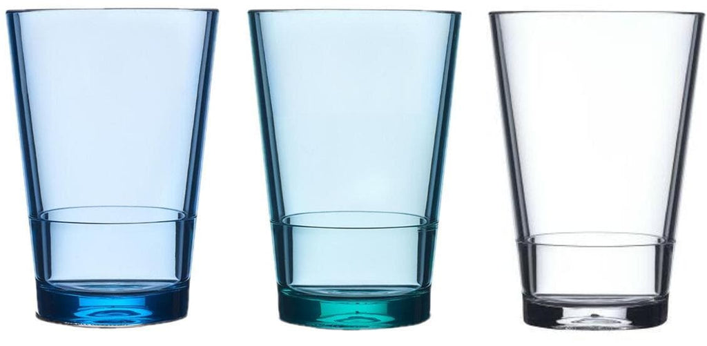 Drikkeglass Flow 200 ml i SAN-plast stablbart forfra