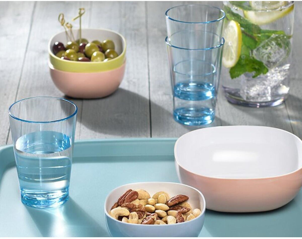 Drikkeglass Flow 200 ml i SAN-plast stablbart detalj