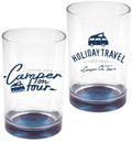 Drikkeglass Key West 2-pk SAN 350 ml farget bunn fra Holiday Travel forfra