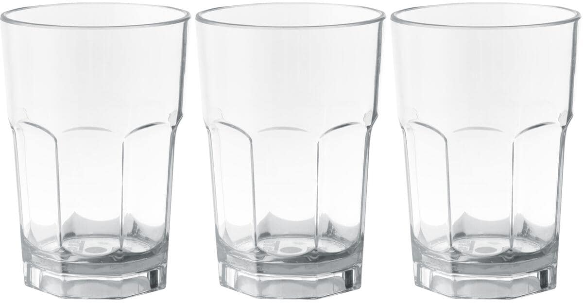 Drikkeglass Octoglass 280 ml polykarbonat stabelbare forfra