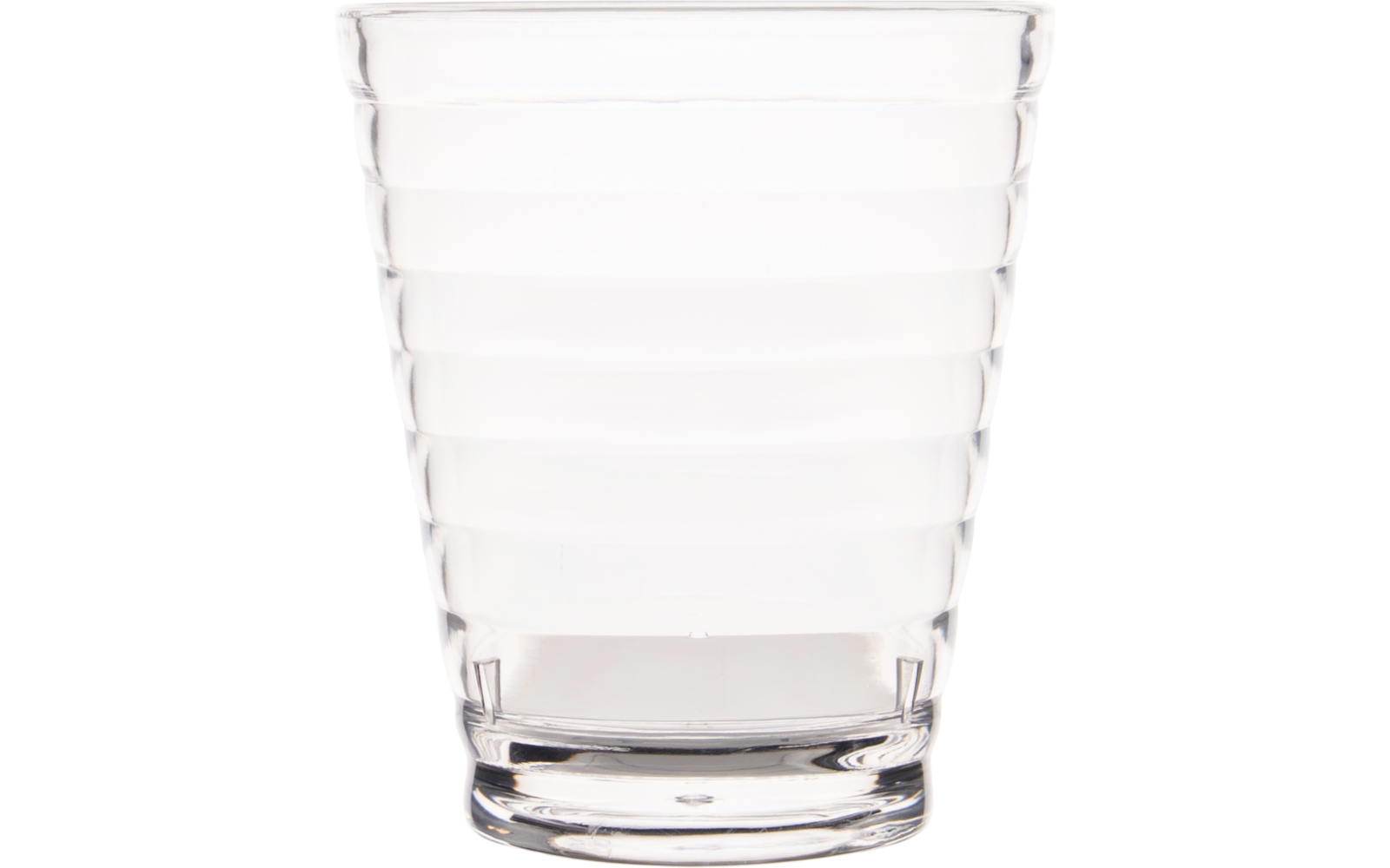 Detalj av Drikkeglass Rib i MS-plast 350 ml 4-pakning