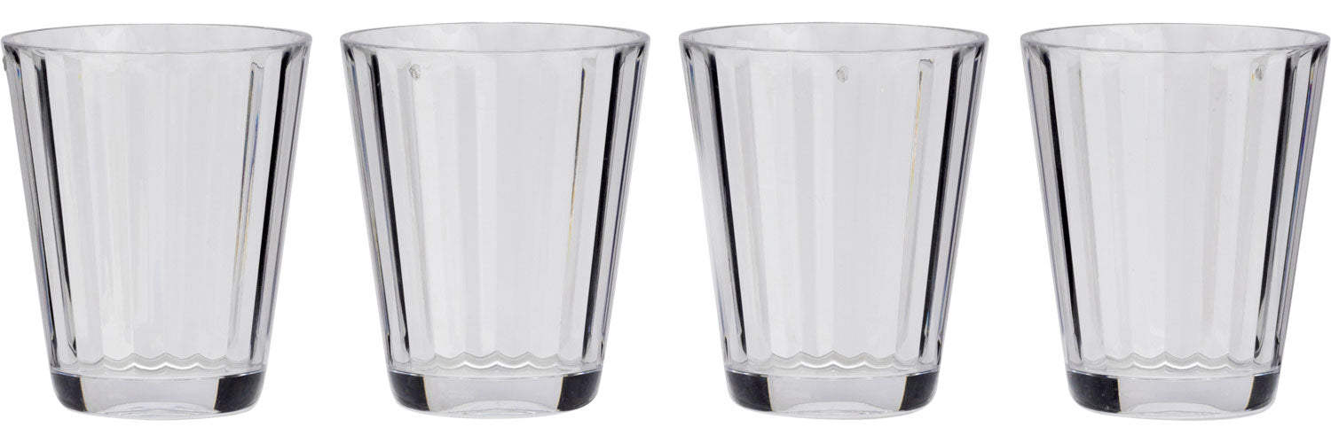 Drikkeglass Royal 250 ml 4-pakning i SAN-plast, forfra