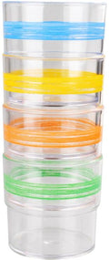Drikkeglass SAN 230 ml flerfarget, 4-pakning forfra