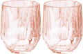Drikkeglass sett 2 stk Club No. 24 Superglas 300 ml rose quartz forfra