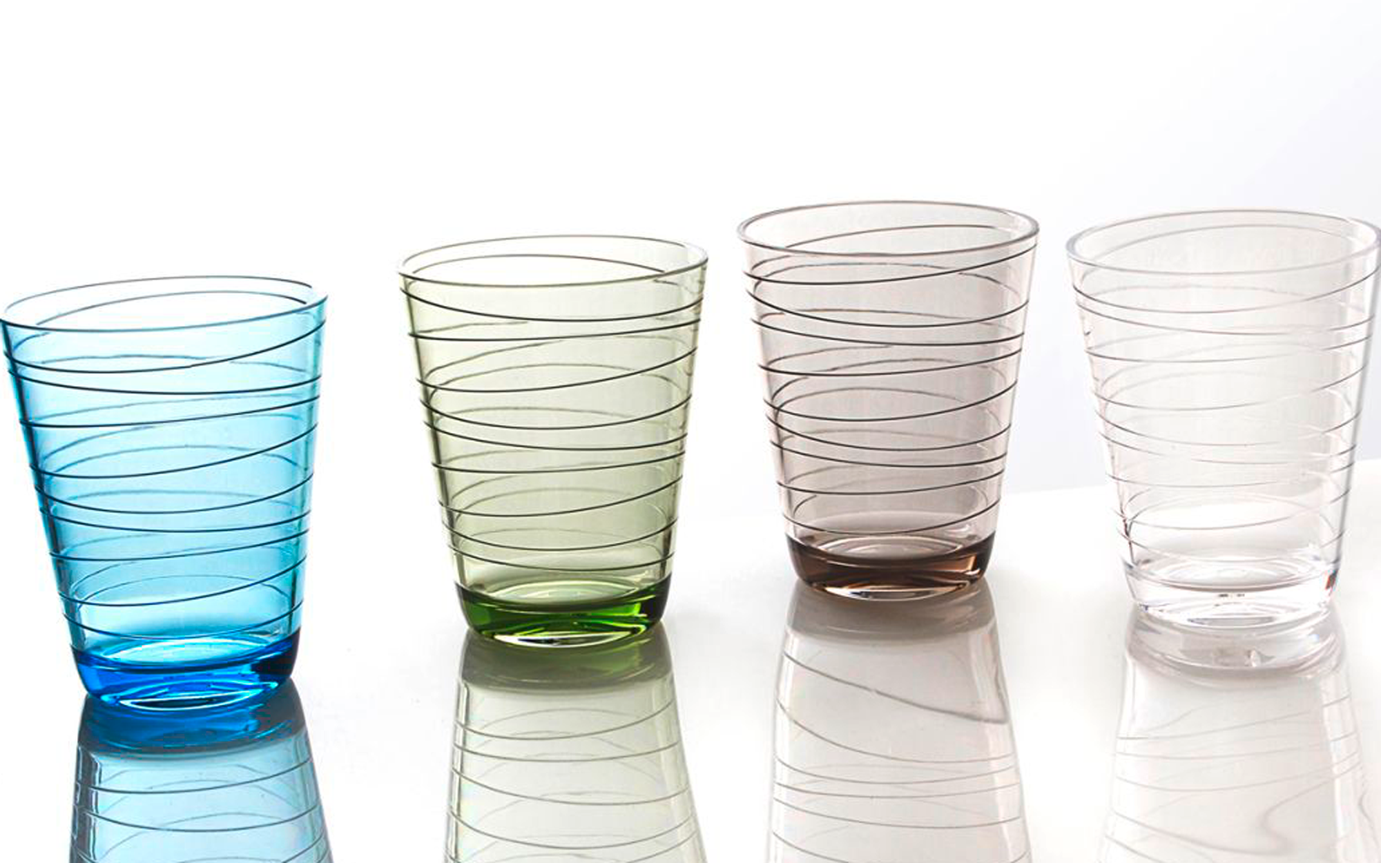 Drikkeglass sett Onda 4-deler 300 ml polykarbonat stabelbar forfra
