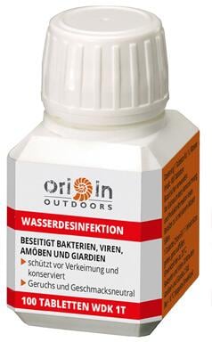 Drikkevanndesinfisering tabletter 100 stk klorbasert - Origin Outdoors forfra