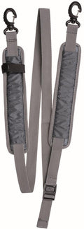 Drybag bærereim 168 cm med karabiner 80 g grå forfra