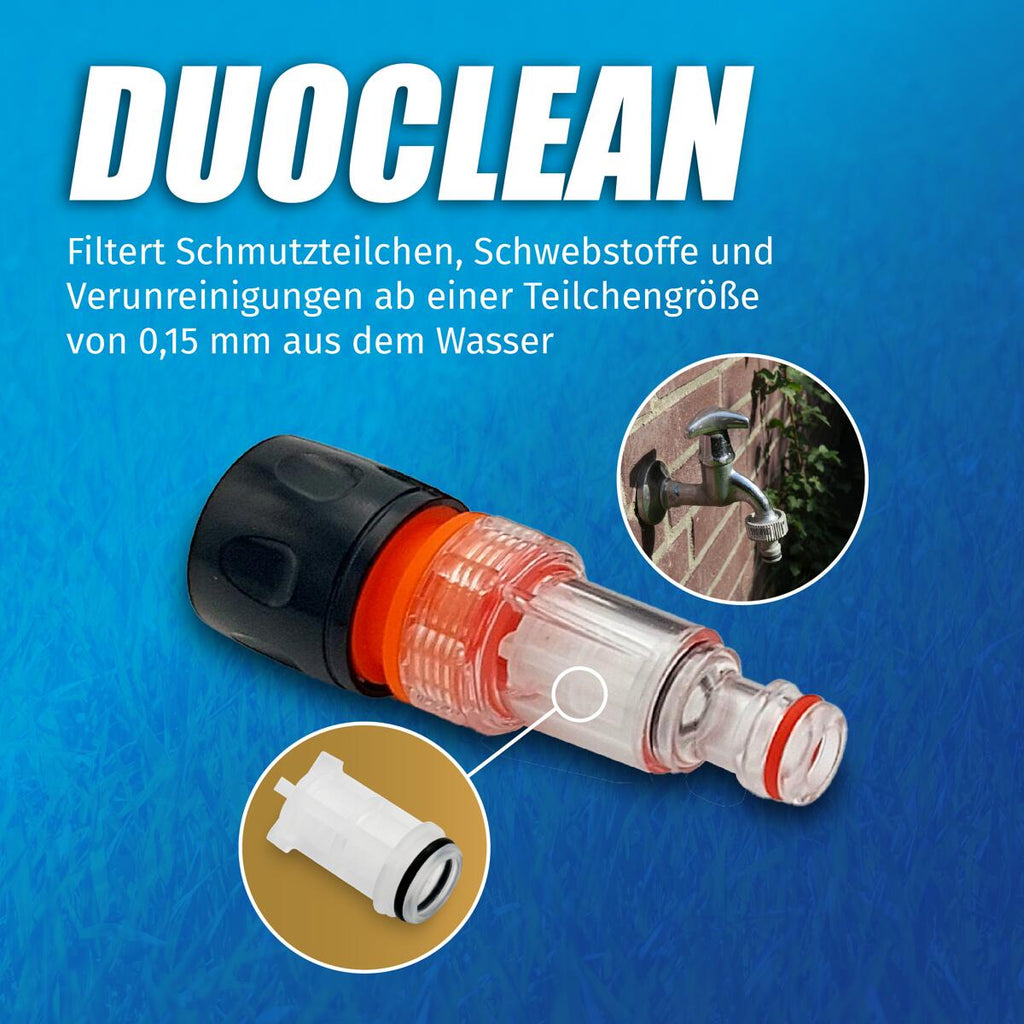 DUOCLEAN vannfiltersett oversikt fra siden
