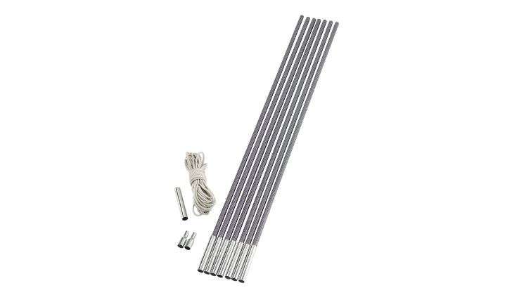 Duratec reservestangsett 9,5 mm, 11 seksjoner à 65 cm - Outwell forfra