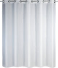 Dusjforheng Comfort Flex 180 x 200 cm hvit polyester forfra