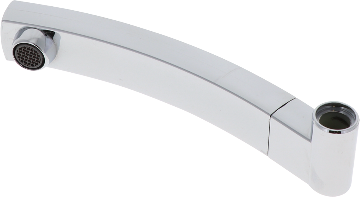 Dusjutlop Capri Kompakt 16 cm krom med rorkne for dusj